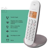 DECT-telefoon Taupe: Gebruiksvriendelijk, Groot Bereik (33% Korting)