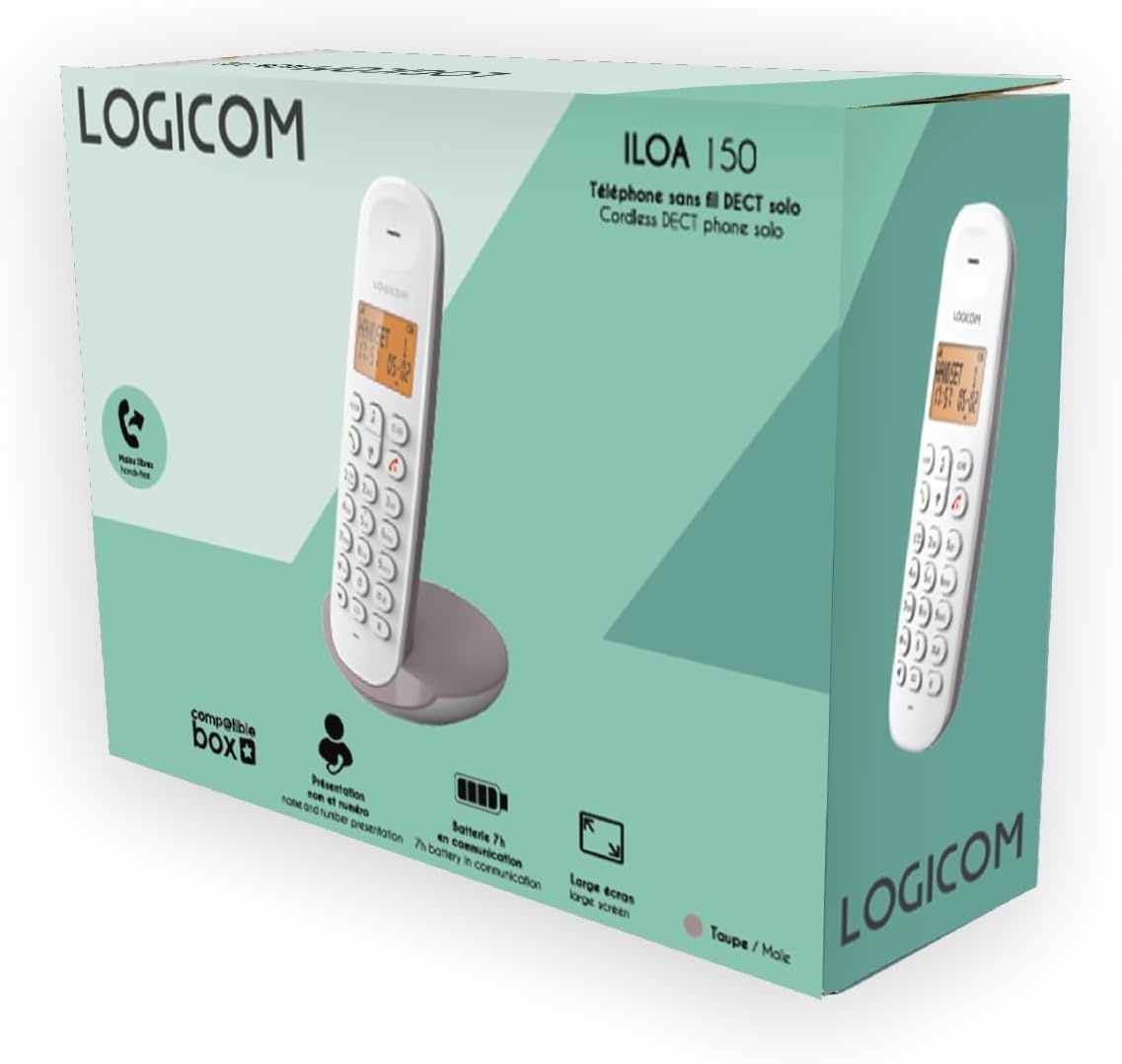 DECT-telefoon Taupe: Gebruiksvriendelijk, Groot Bereik (33% Korting)
