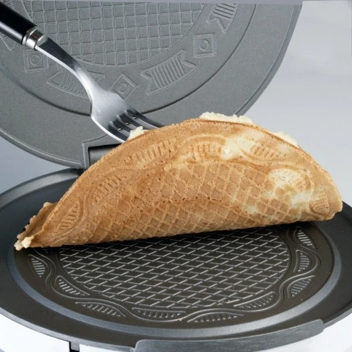Wafelijzer voor IJshoorntjes - Knapperige Wafels 34% Korting