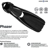 Duikvinnen Phazer met Wave Rib Zwart (61% Korting)