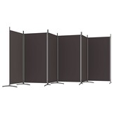 VidaXL Kamerscherm 6 panelen 520x180 cm Stof Bruin - 34% Korting