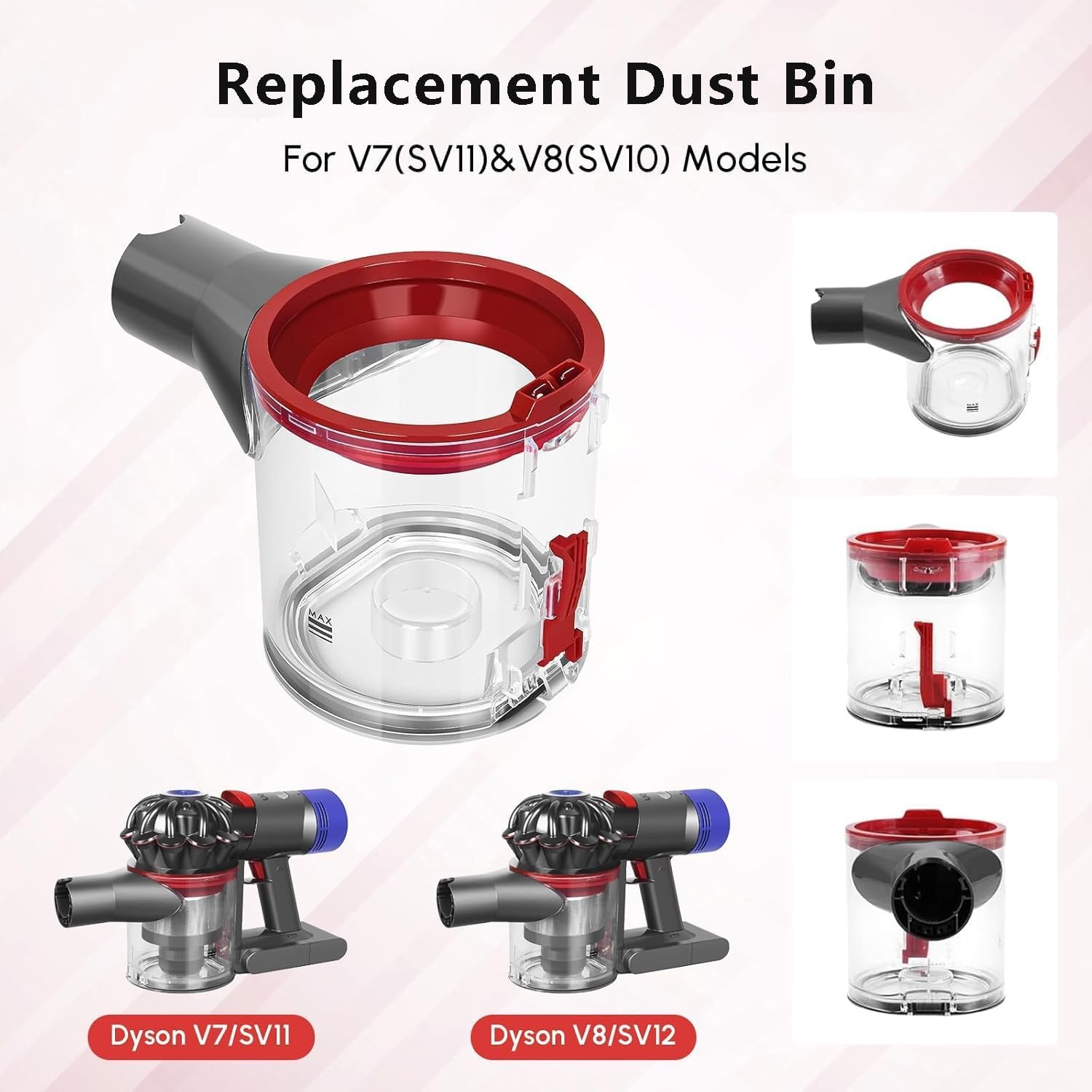 Stofbak voor Dyson V8/V7 met filter - 32% korting!