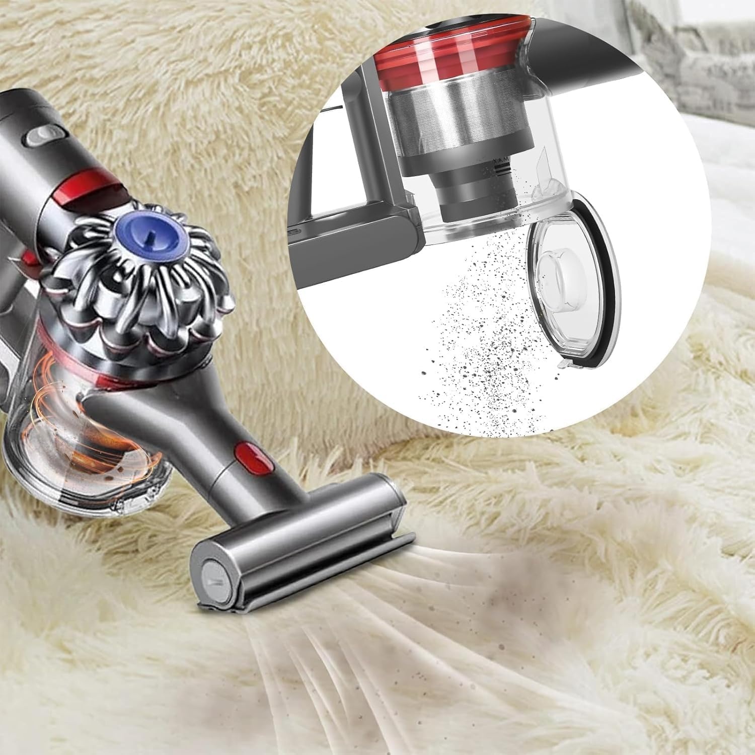 Stofbak voor Dyson V8/V7 met filter - 32% korting!