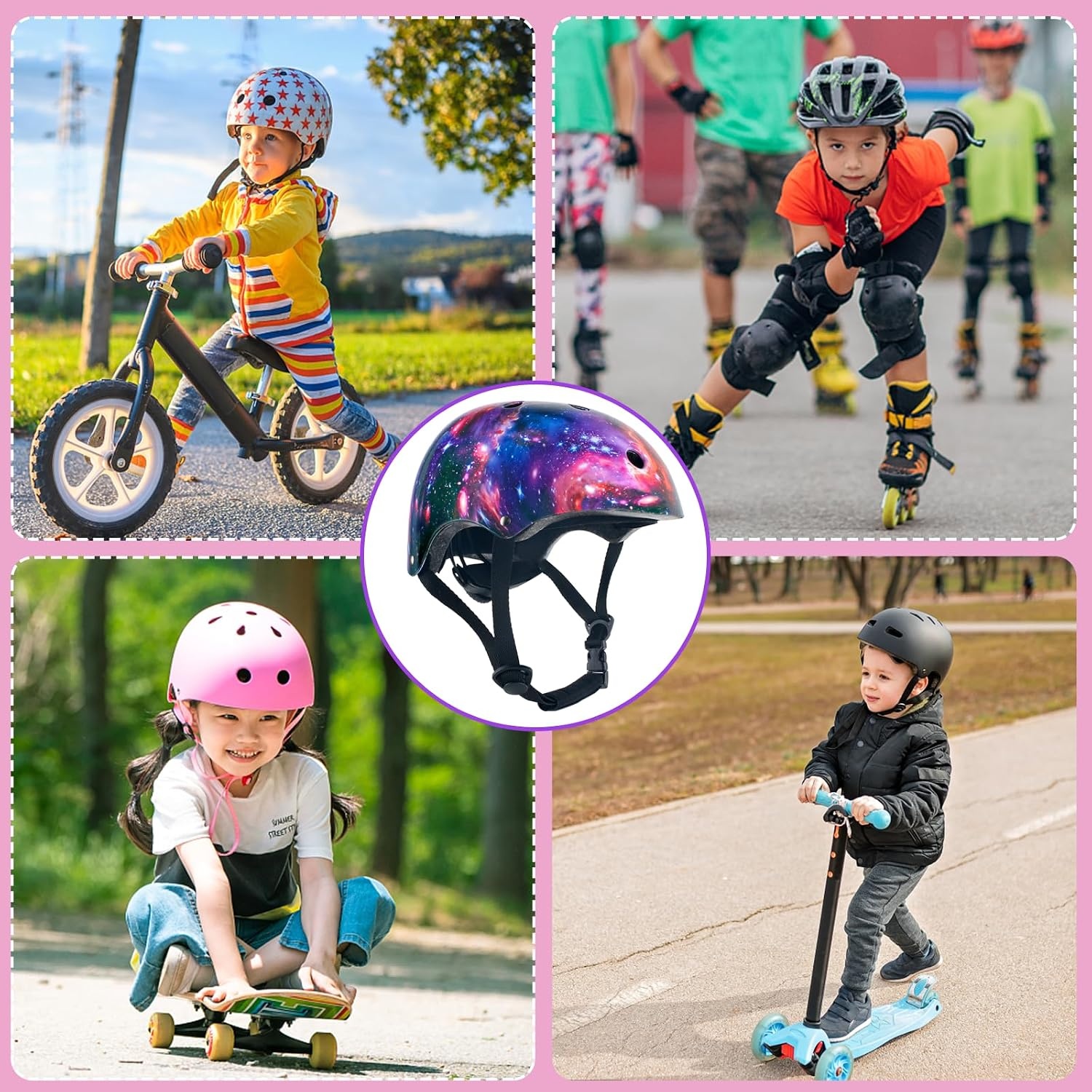 Kinderfietshelm Galaxy Maat S (51-54 cm) - 56% Korting!