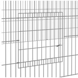 vidaXL Konijnenkooi 220x110x55 cm - Gegalvaniseerd IJzer met Korting!