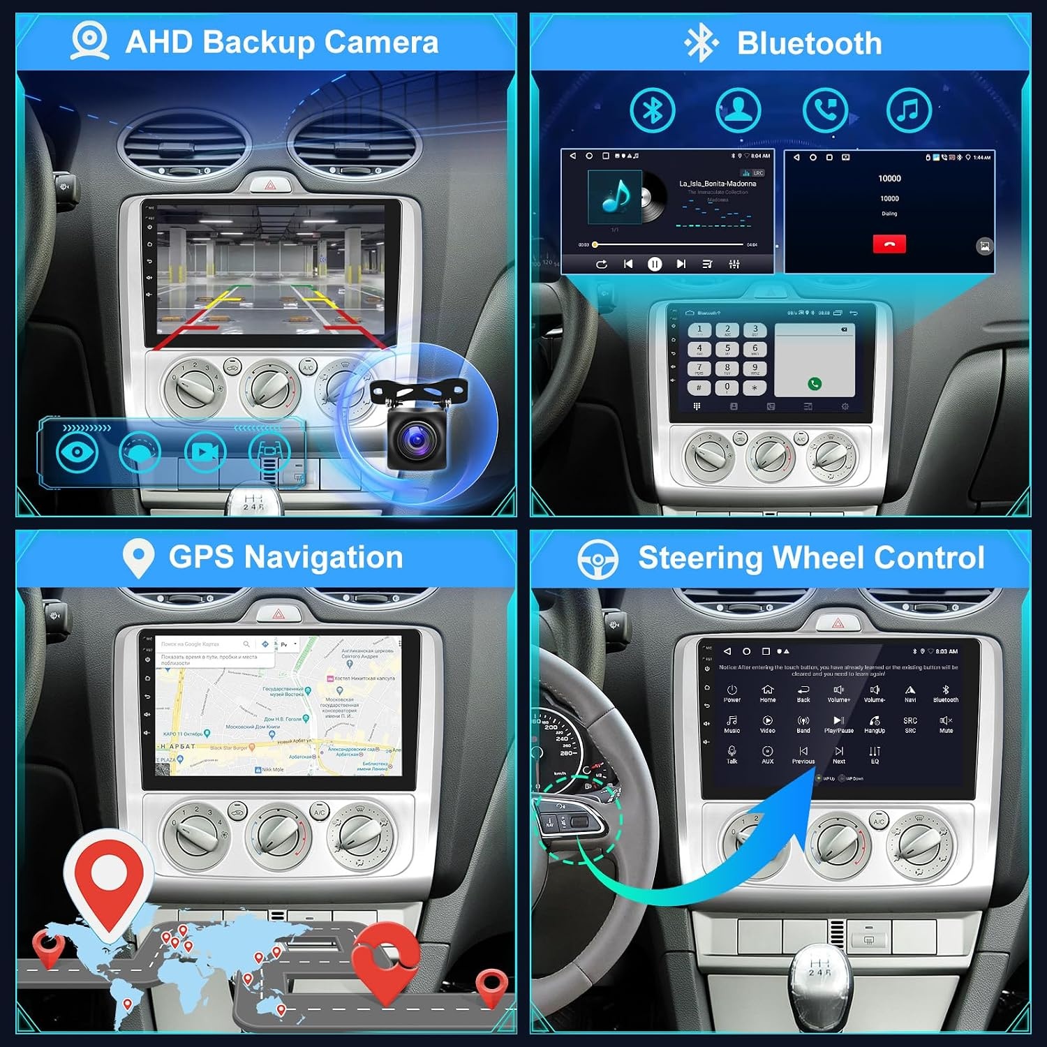 Android Autoradio 9" voor Ford Focus 2004-2011 - 30% Korting