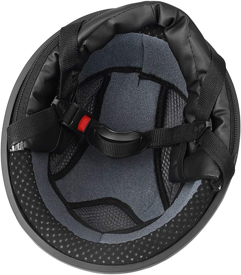 Motorhelm Half Open Rood - Lichtgewicht & UV-Bril - 54-60 cm