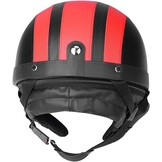 Motorhelm Half Open Rood - Lichtgewicht & UV-Bril - 54-60 cm
