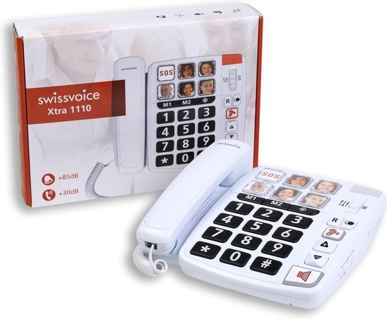 Vast Telefoon XTRA1110: Fototoetsen, Versterkt Geluid & Bellen met Korting