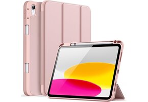 iPad Hoes Roze Goud - 11e/10e Gen - Flexibel TPU met Pennenhouder & Auto-Wake/Sleep - 53% Korting