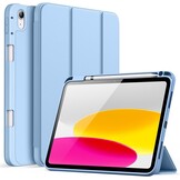 iPad Hoes Roze Goud - 11e/10e Gen - Flexibel TPU met Pennenhouder & Auto-Wake/Sleep - 53% Korting