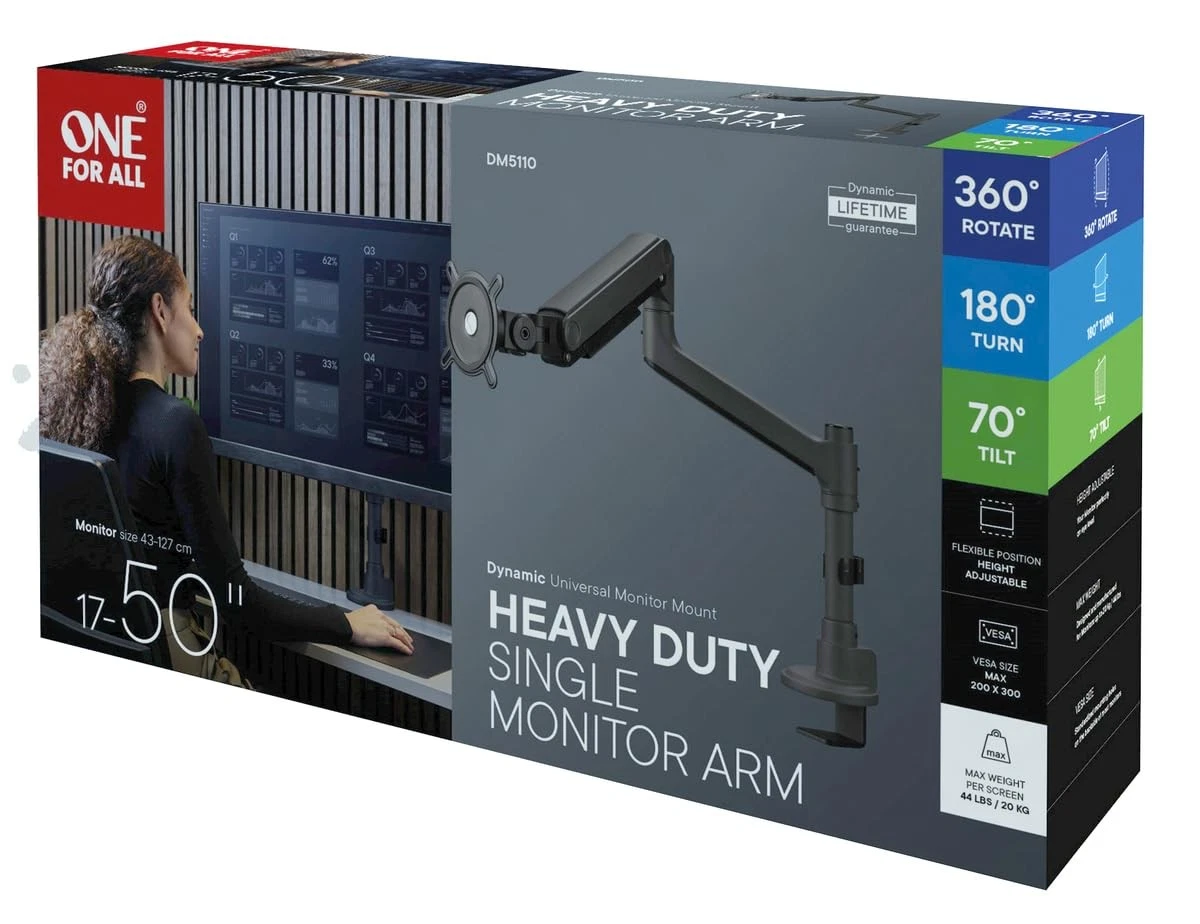 Monitorarm 17-50 inch VESA | 72% Korting | Zwart