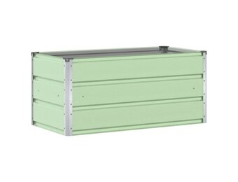Pastelgroene Stalen Plantenbak 100x50x45cm - 56% Korting!