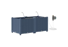 VidaXL Tuinplantbak Staal Grijs 80cm - 34% Korting