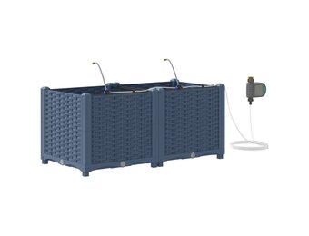 VidaXL Tuinplantbak Staal Grijs 80cm - 34% Korting