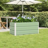 Pastelgroene Stalen Plantenbak 100x50x45cm - 56% Korting!