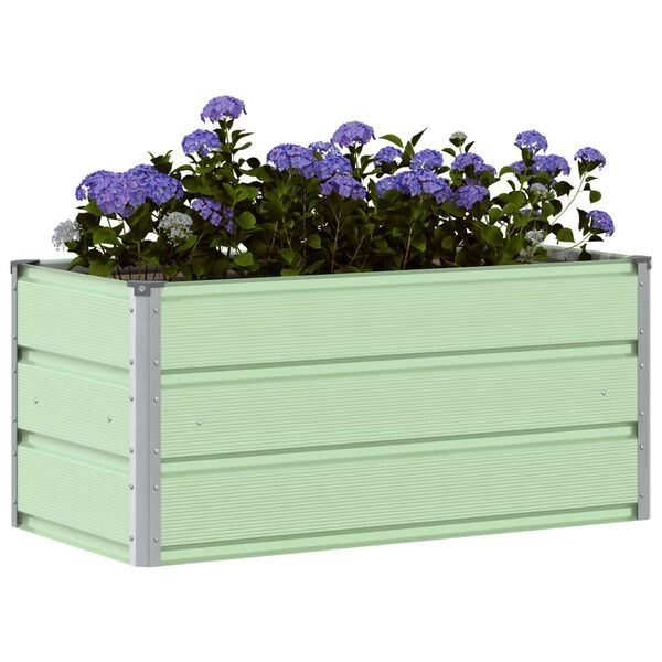 Pastelgroene Stalen Plantenbak 100x50x45cm - 56% Korting!