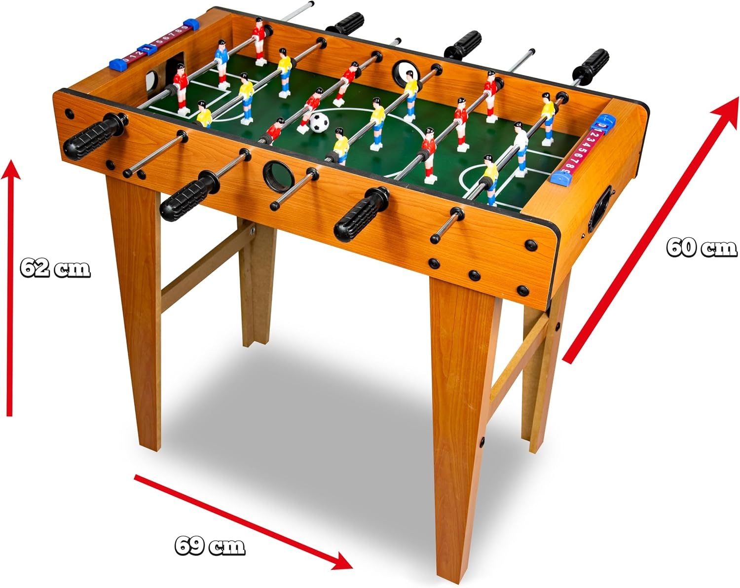 Stevige Houten Tafelvoetbaltafel met Schokdempers - 53% Korting!