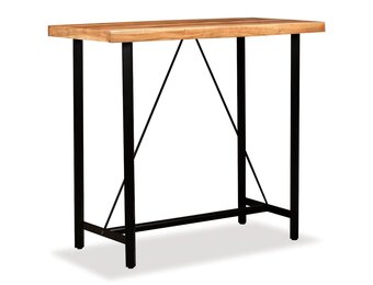 Bartafel Massief Acaciahout 120x60x107 cm met 35% Korting