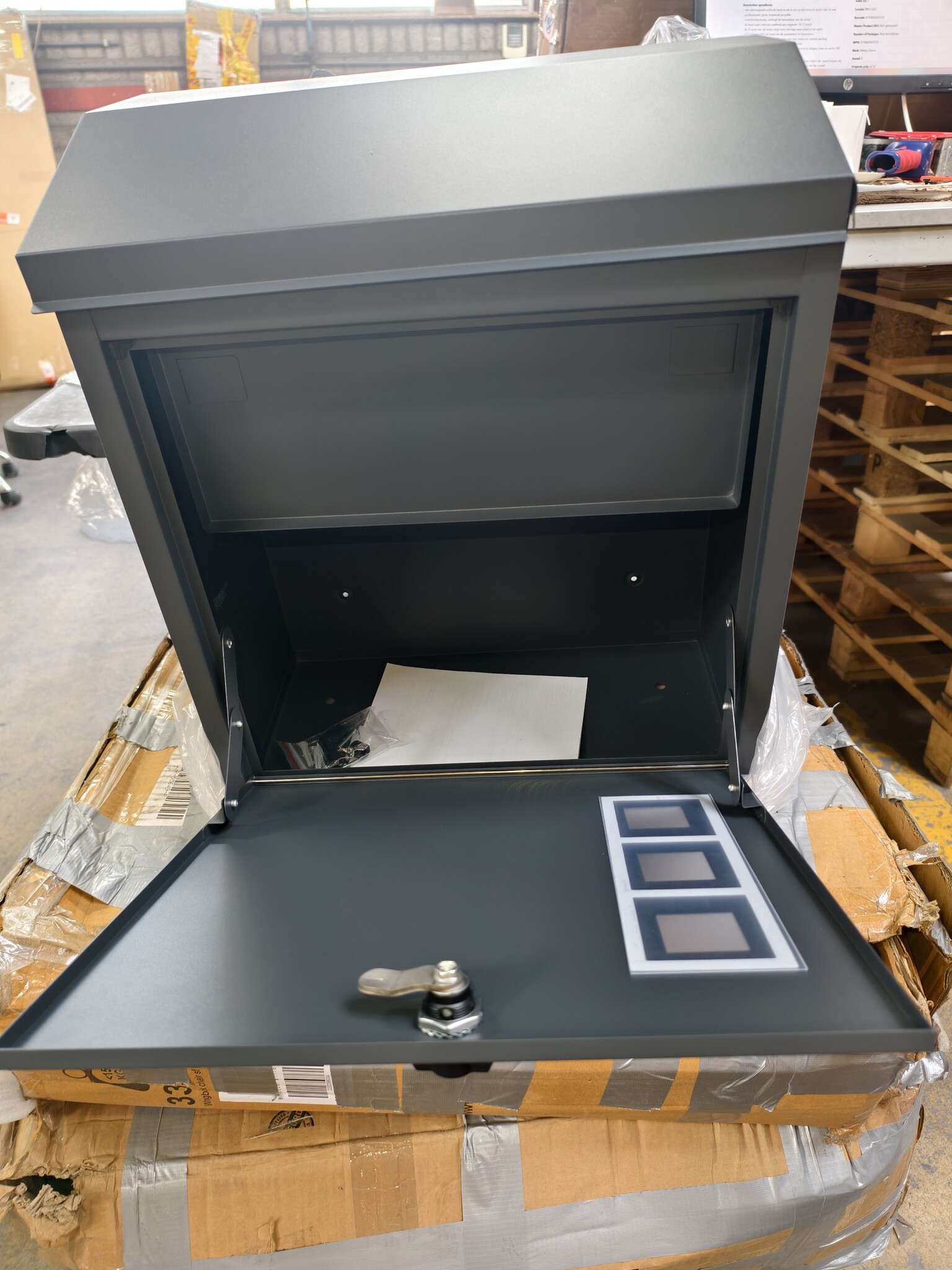 Pakketbrievenbus Wandmontage 43x24x52cm Antraciet - 49% Korting!