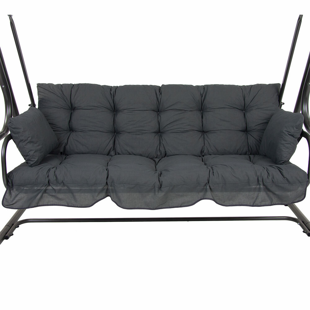 Hollywoodschommel Kussenset met Zonnedak 175x108 cm | 60% Korting