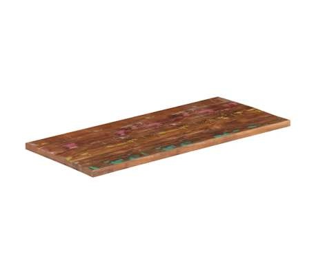Massief Houten Tafelblad Gerecycled Hout 110x60cm - 34% Korting