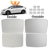 Zonnescherm Set Tesla Model Y (2020-2024) - Beige - 34% Korting