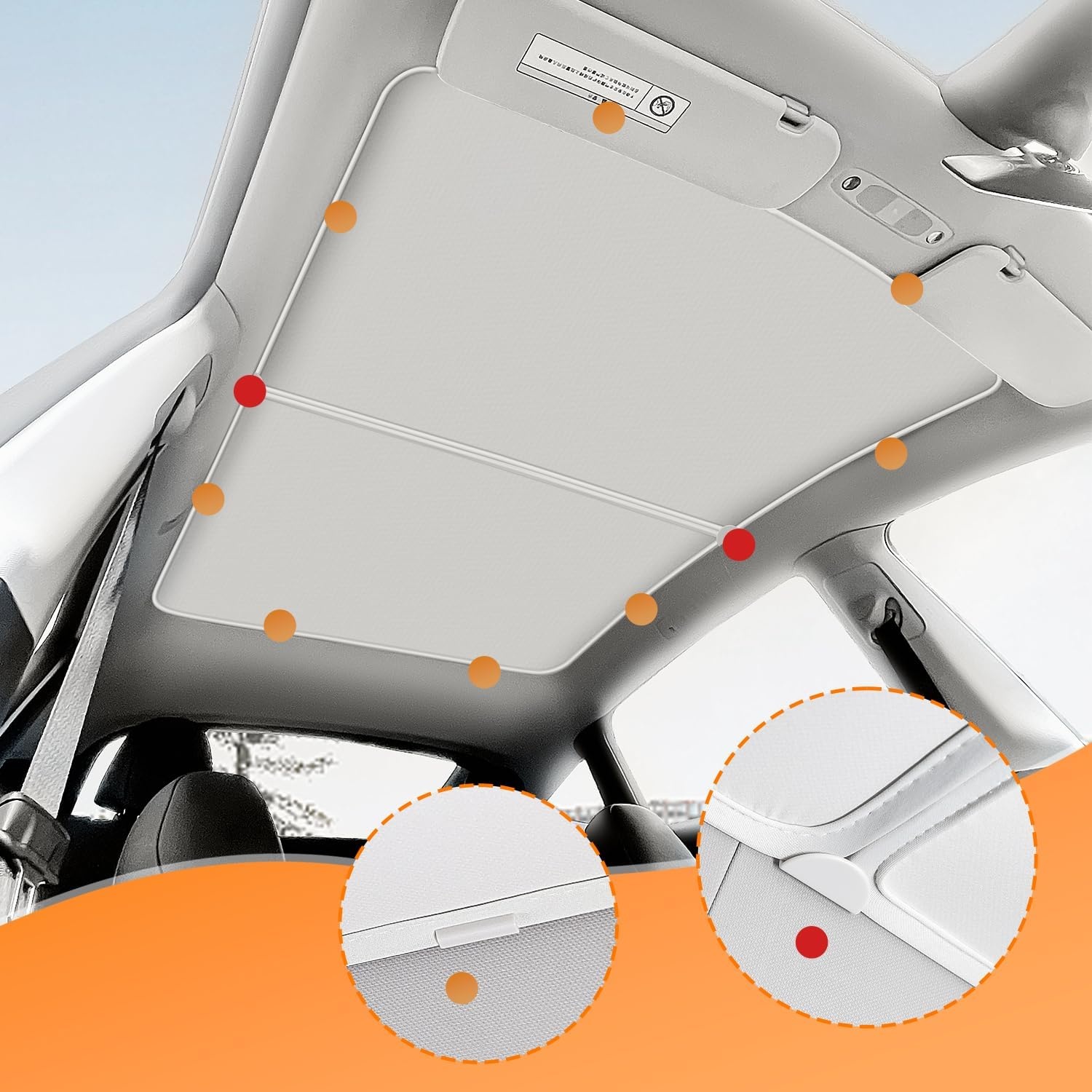 Zonnescherm Set Tesla Model Y (2020-2024) - Beige - 34% Korting