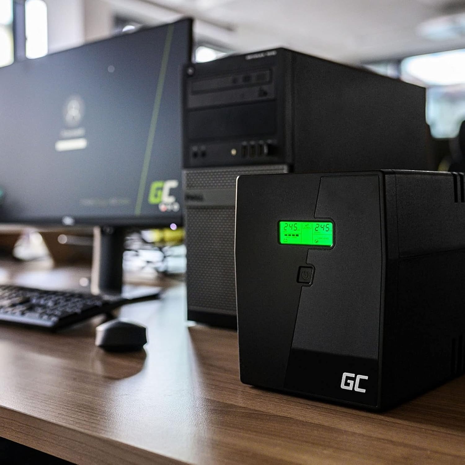 UPS Noodstroom 600VA 360W met LCD | Bescherming tegen stroomuitval