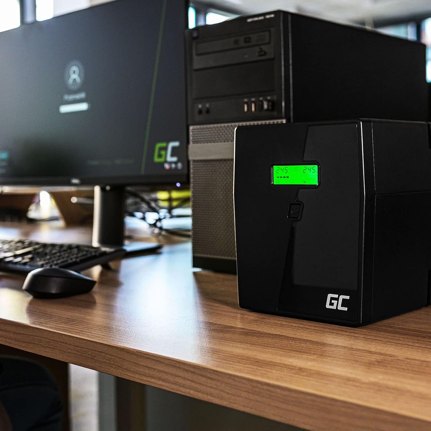 UPS Noodstroom 600VA 360W met LCD | Bescherming tegen stroomuitval