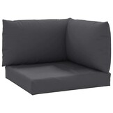 Palletkussens Antraciet Oxford Stof (3-delig) - 60% Korting!