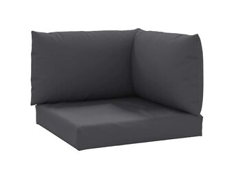 Palletkussens Antraciet Oxford Stof - 3 Delig (34% Korting)