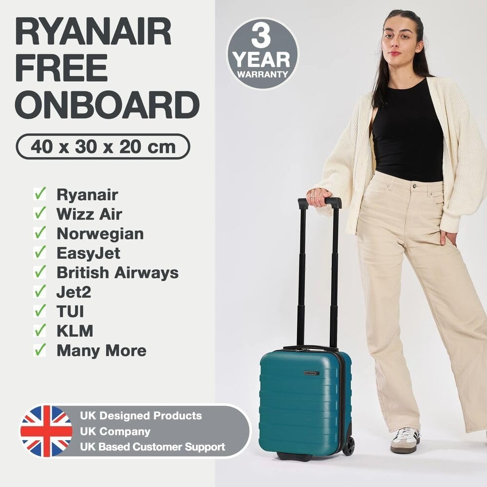 Handbagage Koffer Trolley 40x30x20 cm 24L - Vliegtuigproof met 34% Korting