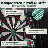 Elektronisch Dartbord Zwart | 16 Spelers | 38 Spelvormen | Incl. Darts & Deuren