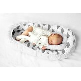 Babynestje Cocon Wit/Wolken 100% Katoen - 28% Korting!