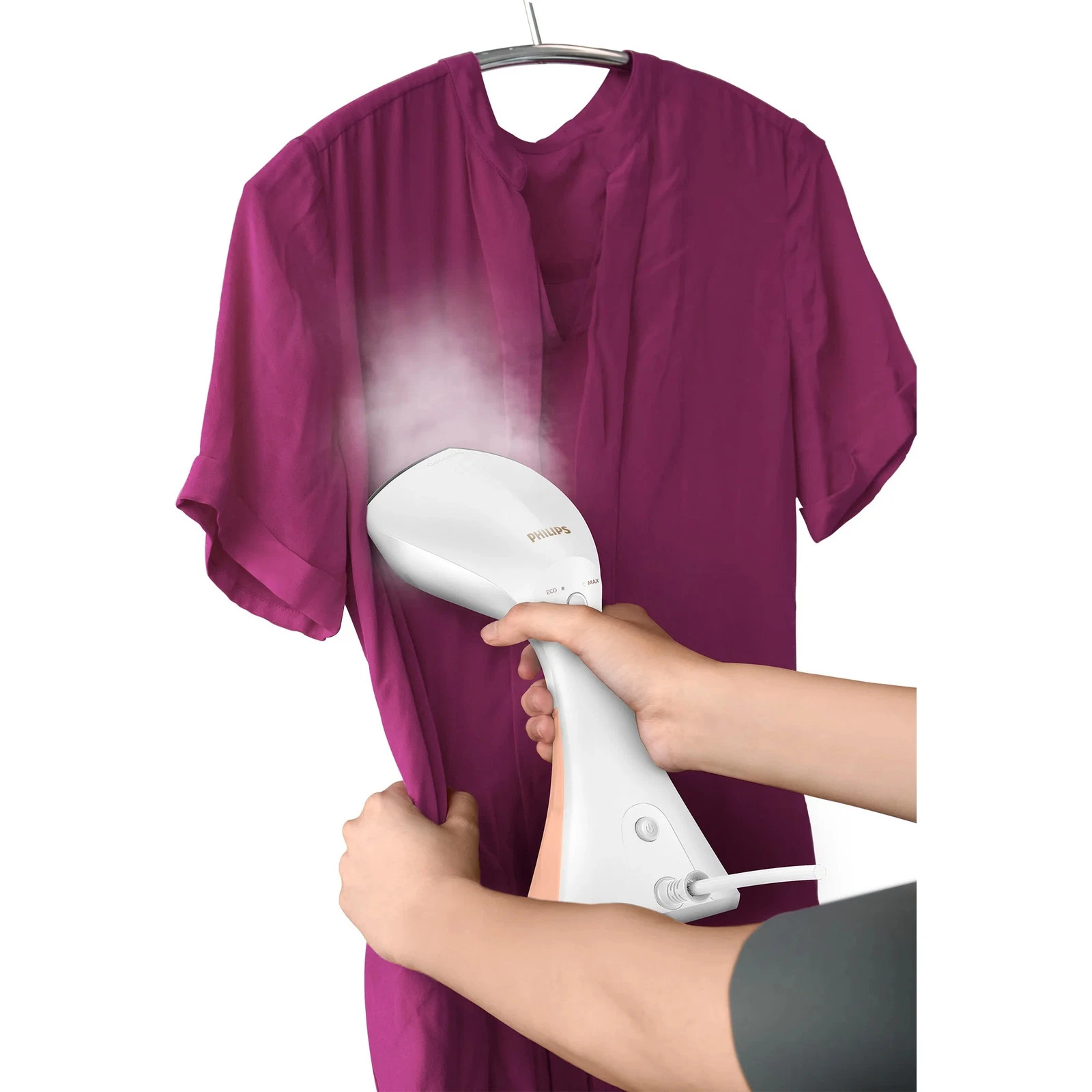 Philips Kledingstomer 1600W Roze/Wit - 30% Korting