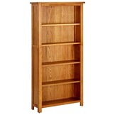 Boekenkast 70x22x140 cm Massief Eikenhout - 35% Korting