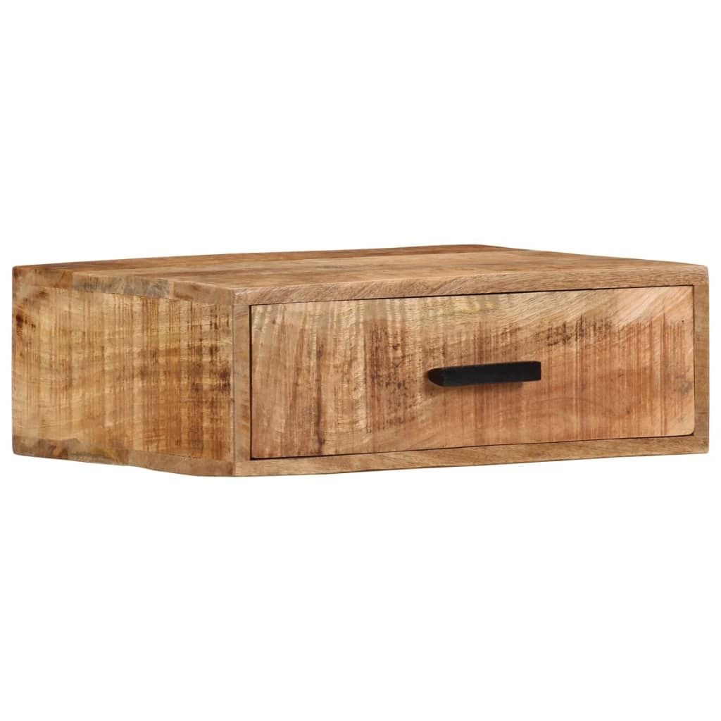 Wandnachtkastje Massief Mangohout 40x30 cm - 59% Korting