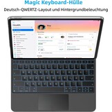 Hoes met QWERTZ Toetsenbord en Trackpad voor iPad Air/Pro 11" (36% korting)