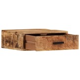Wandnachtkastje Massief Mangohout 40x30 cm - 59% Korting