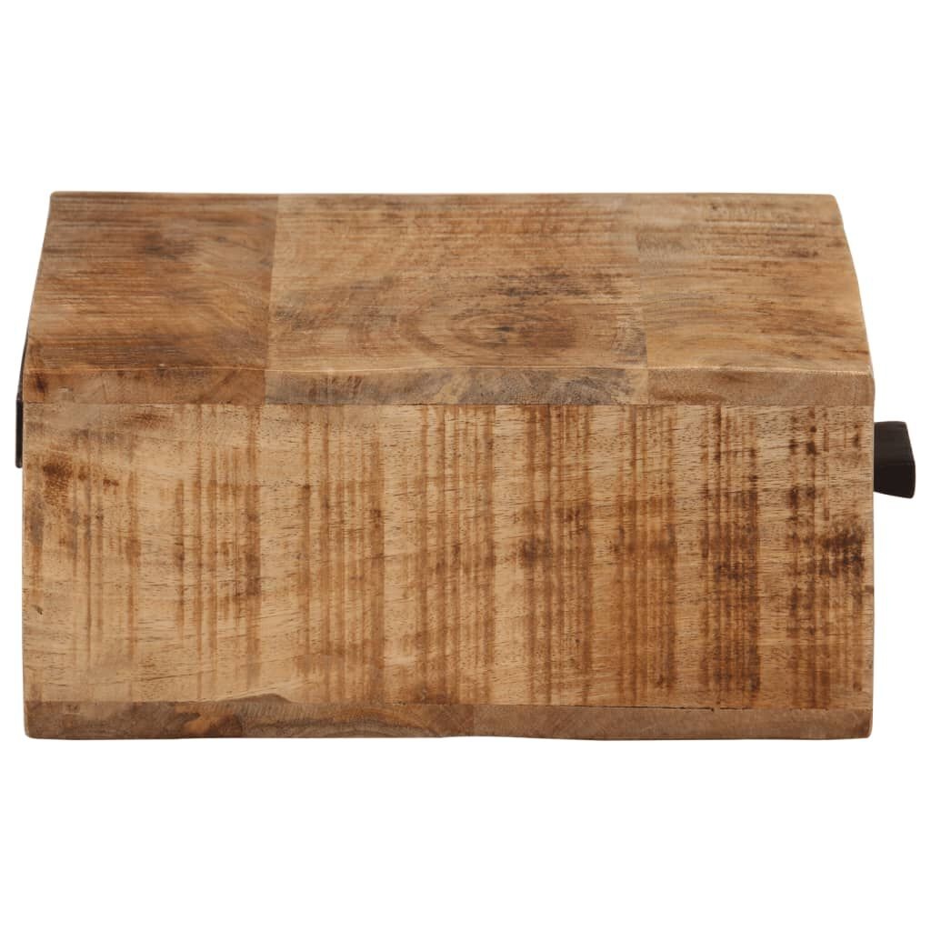 Wandnachtkastje Massief Mangohout 40x30 cm - 59% Korting