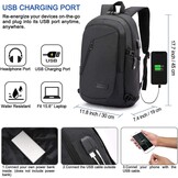 Anti-diefstal Laptoprugzak Zwart 15.6" | 32% Korting