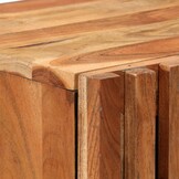 Hoge Kast Massief Acaciahout & Staal - 40x34x110 cm - 35% Korting
