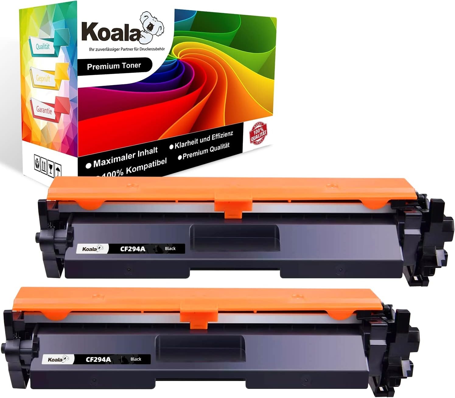 2x Zwarte Tonercartridge HP 94A/94X - 58% Korting!