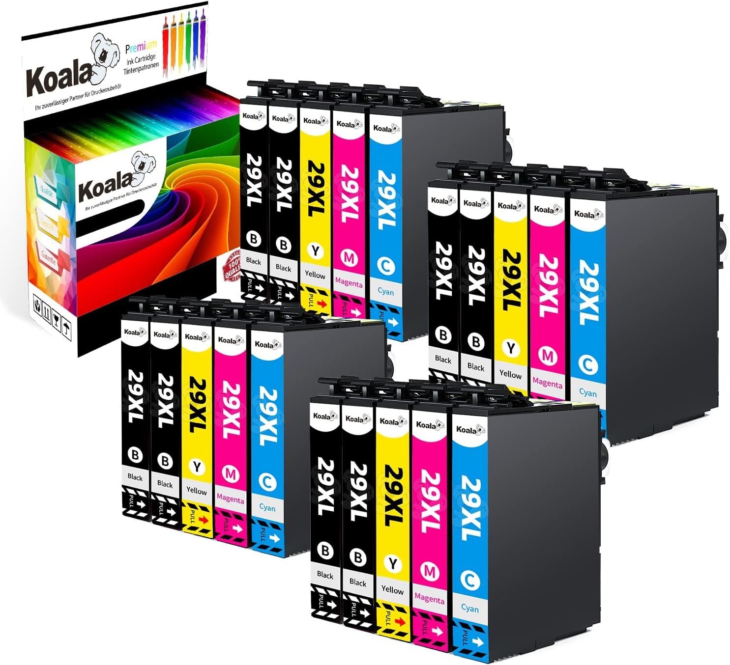 20x 29XL Inktcartridges Multipack voor Epson Expression Home - Zwart, Cyaan, Magenta, Geel