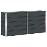 Plantenbak Antraciet Staal 160x40x75 cm - 58% Korting