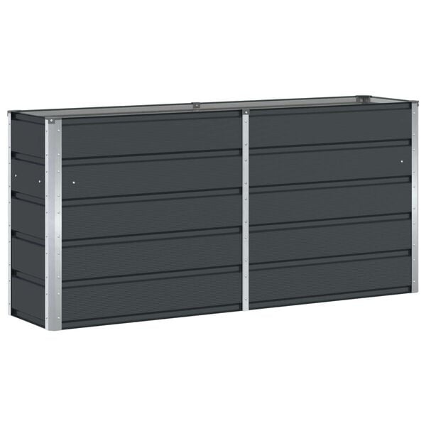 Plantenbak Antraciet Staal 160x40x75 cm - 58% Korting