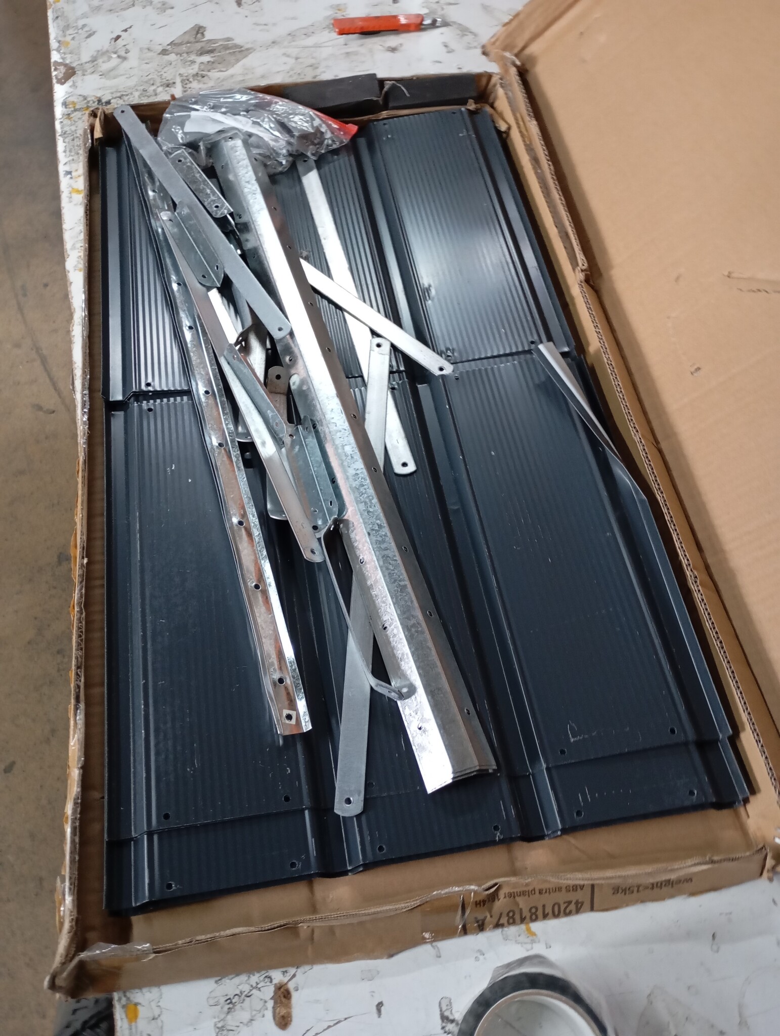 Plantenbak Antraciet Staal 160x40x75 cm - 58% Korting