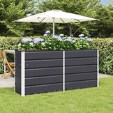 Plantenbak Antraciet Staal 160x40x75 cm - 58% Korting
