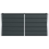 Plantenbak Antraciet Staal 160x40x75 cm - 58% Korting